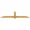 Ekena Millwork Eugene Rough Sawn Timber Gable Bracket, Western Red Cedar, 108"W x 22"H x 2"D x 6"F, 5/12 Pitch GBW108X22X0206EUG00RWR - alternate 1